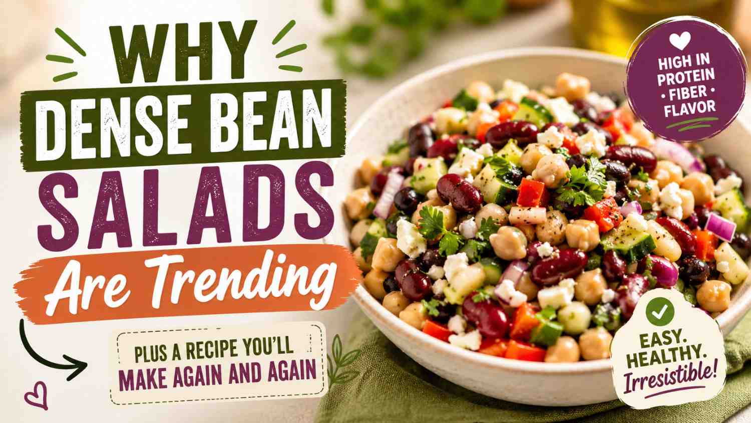 dense bean salad